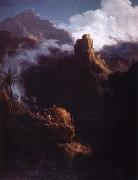 Thomas Cole johannes doparen i vildmarken oil painting on canvas